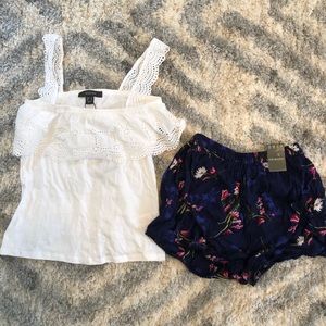 Flowy shorts and tank top